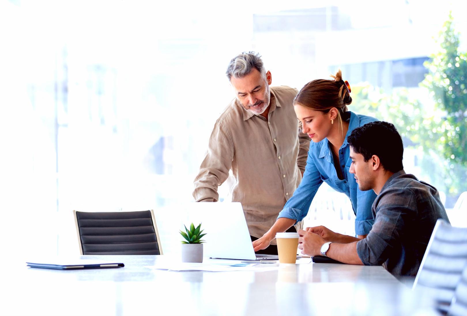 Professional SEO workspace with analytics dashboard